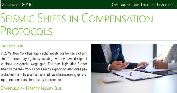 Seismic Shifts in Compensation Protocols