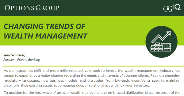 Private Wealth – Changing Trends